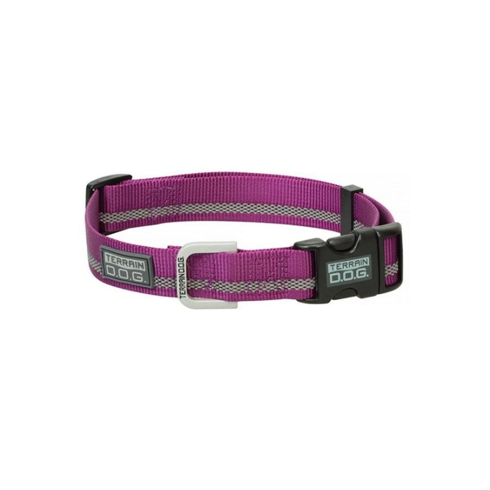 image of Reflective Snap-N-Go Adjustable Nylon Dog Collar, Small, Purple