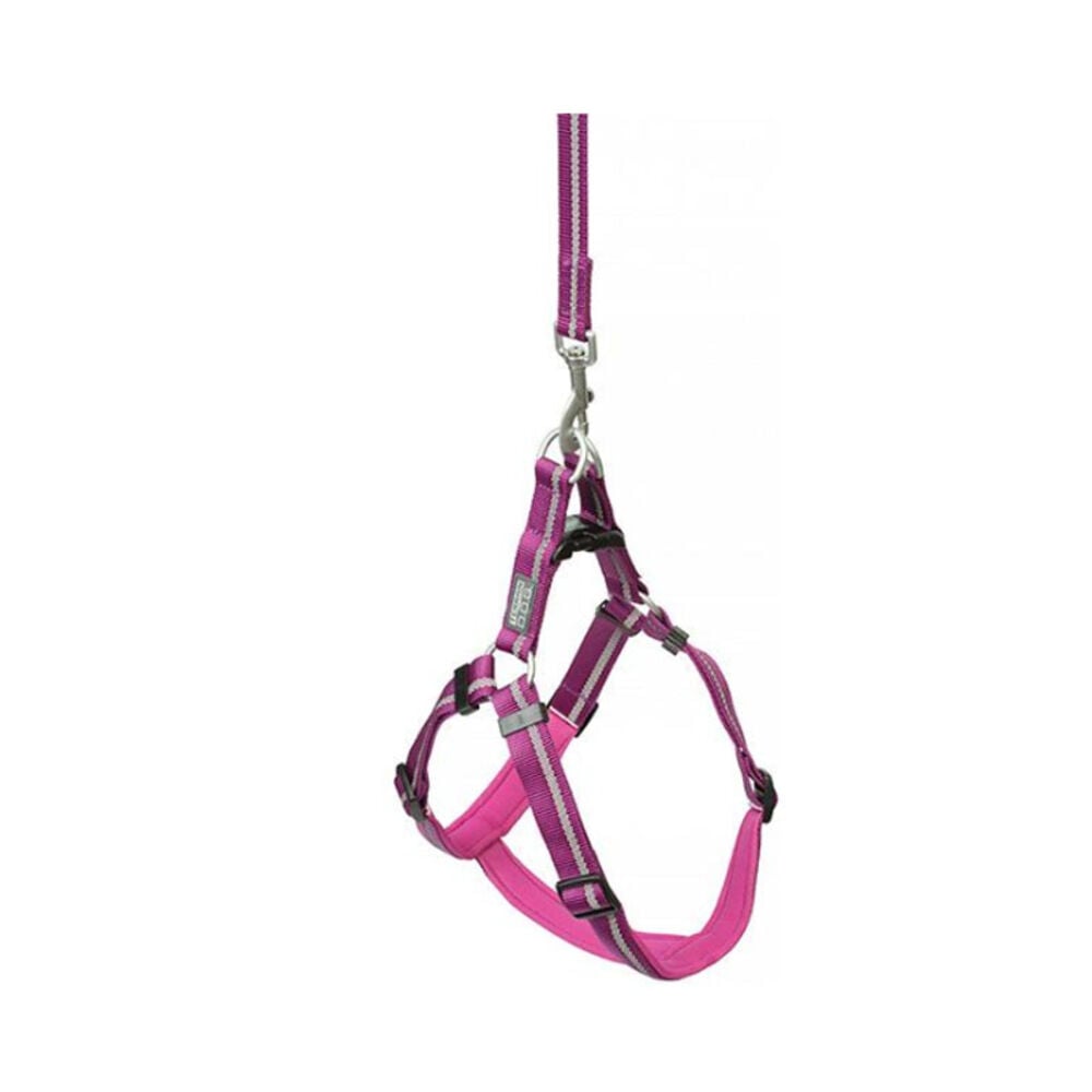 image of Reflective Neoprene Lined Dog Harness, Small, Purple