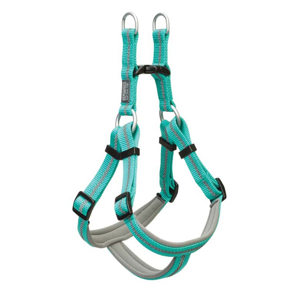 image of Reflective Neoprene Lined Dog Harness, Medium, Mint