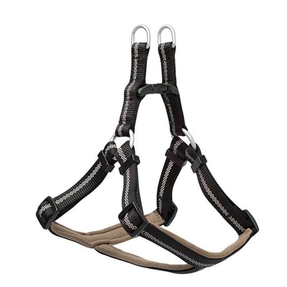 image of Reflective Neoprene Lined Dog Harness, Small, Black