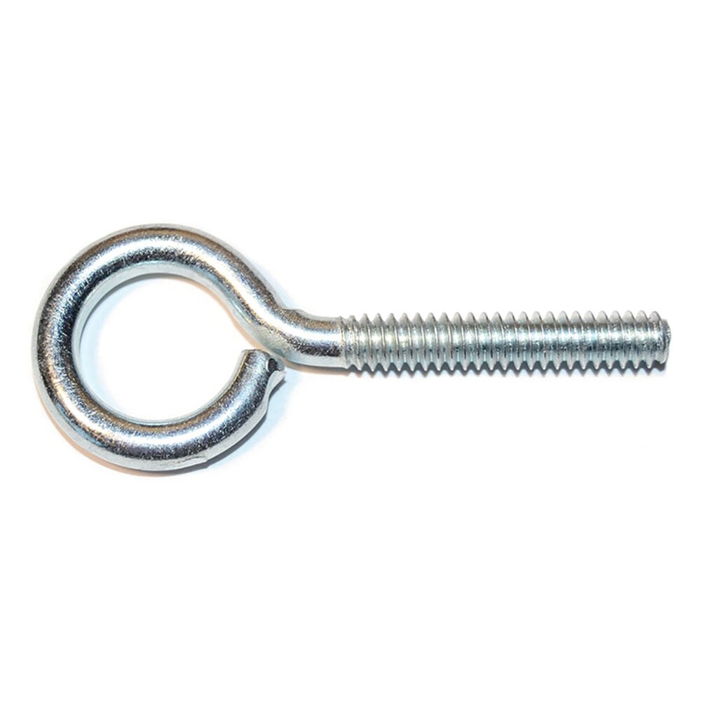 image of Eye Bolts with Nuts, 3/16-24 x 2, Zinc, 1-Piece