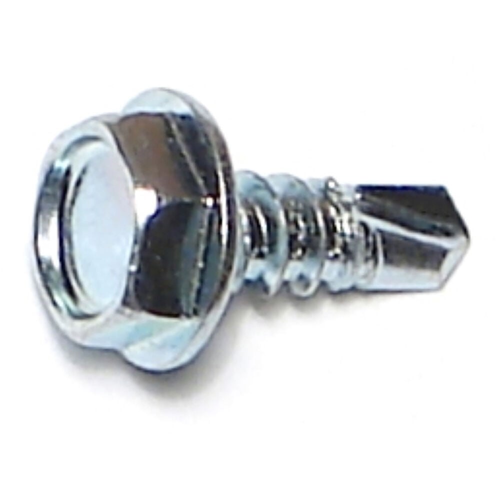 image of Hex Washer Self-Drilling Screws, 10-16 x 1/2, Zinc, 1-Piece