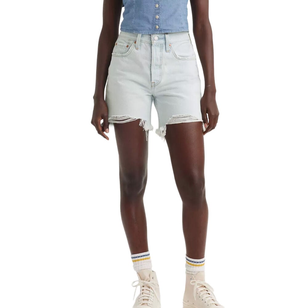 image of Women's 501 Mid Thigh Short- Fade Off