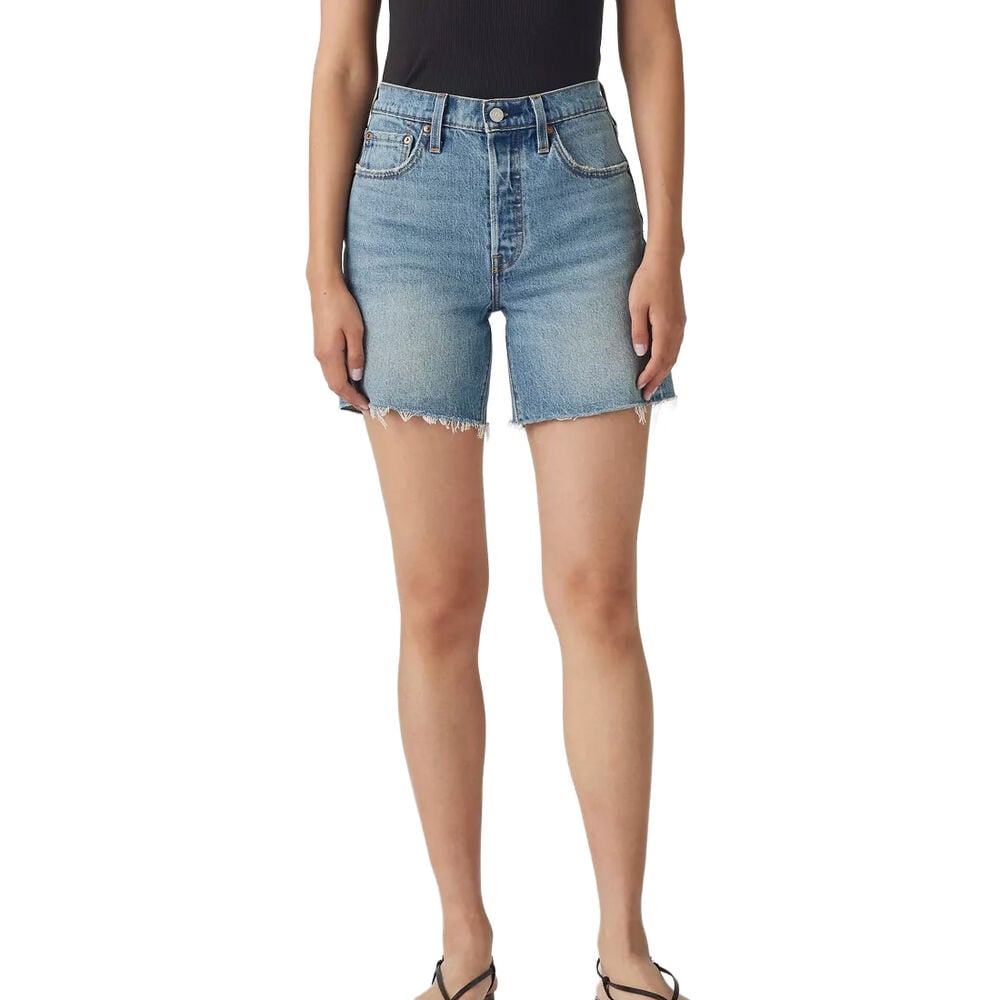 image of Women's 501 Mid Thigh Short- Ticked and Untied