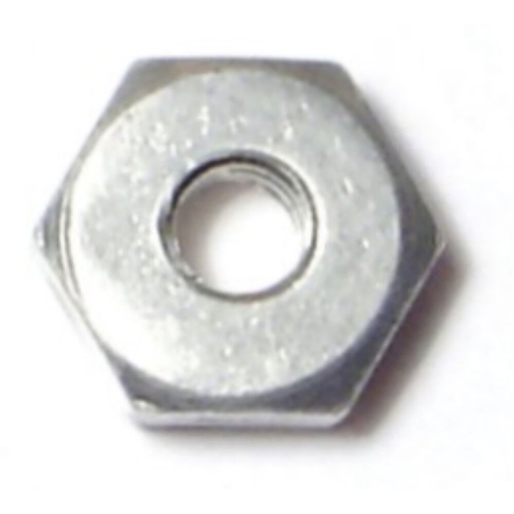 image of Hex Machine Screw Nuts, 6-32, Aluminum, 2-Piece