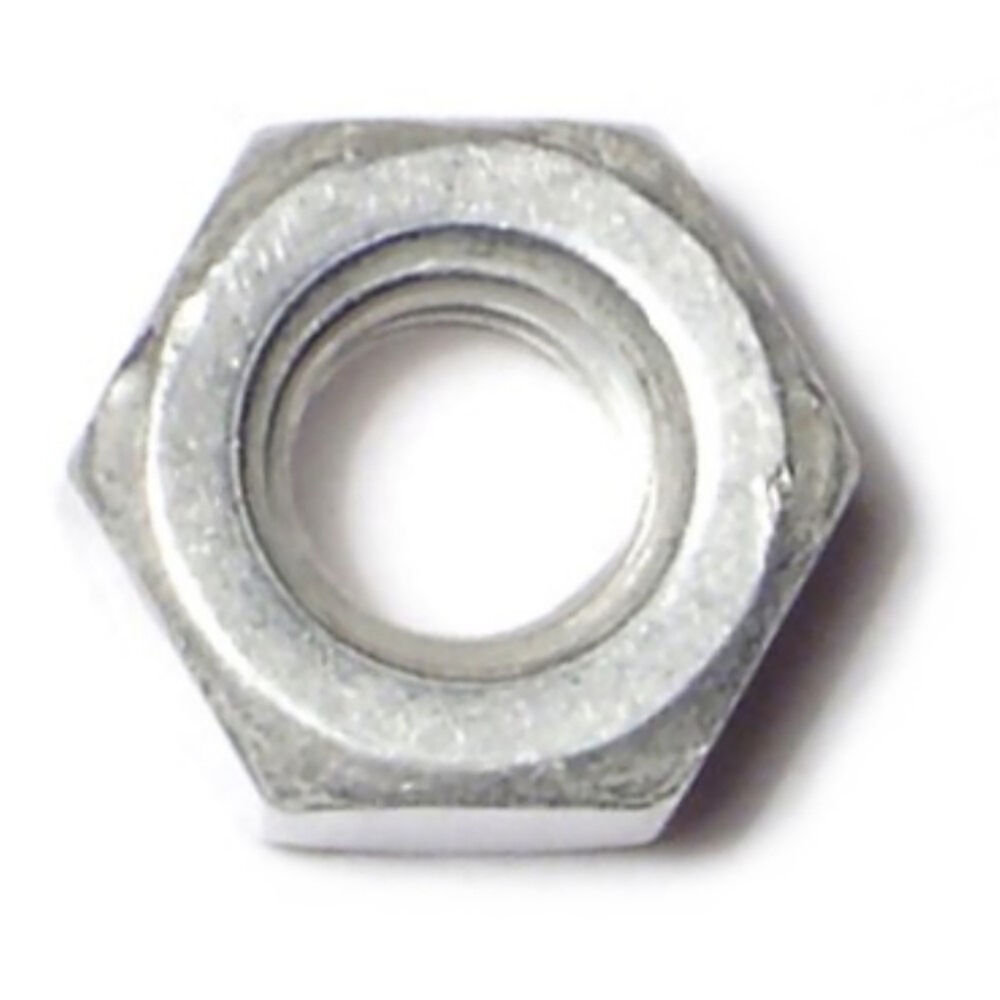 image of Hex Machine Screw Nuts, 1/4-20, Aluminum, 1-Piece