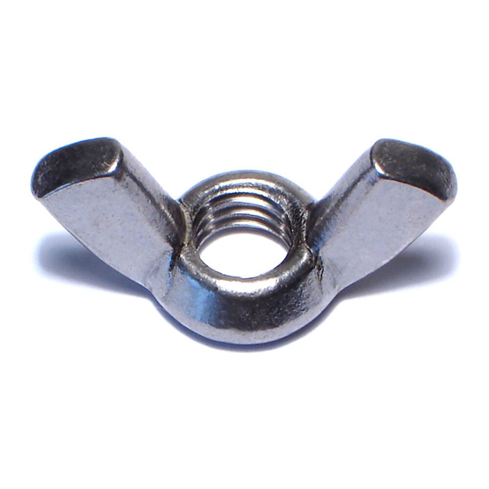 image of Cold Forged Wing Nuts, 3/8-16, Stainless, 1-Piece