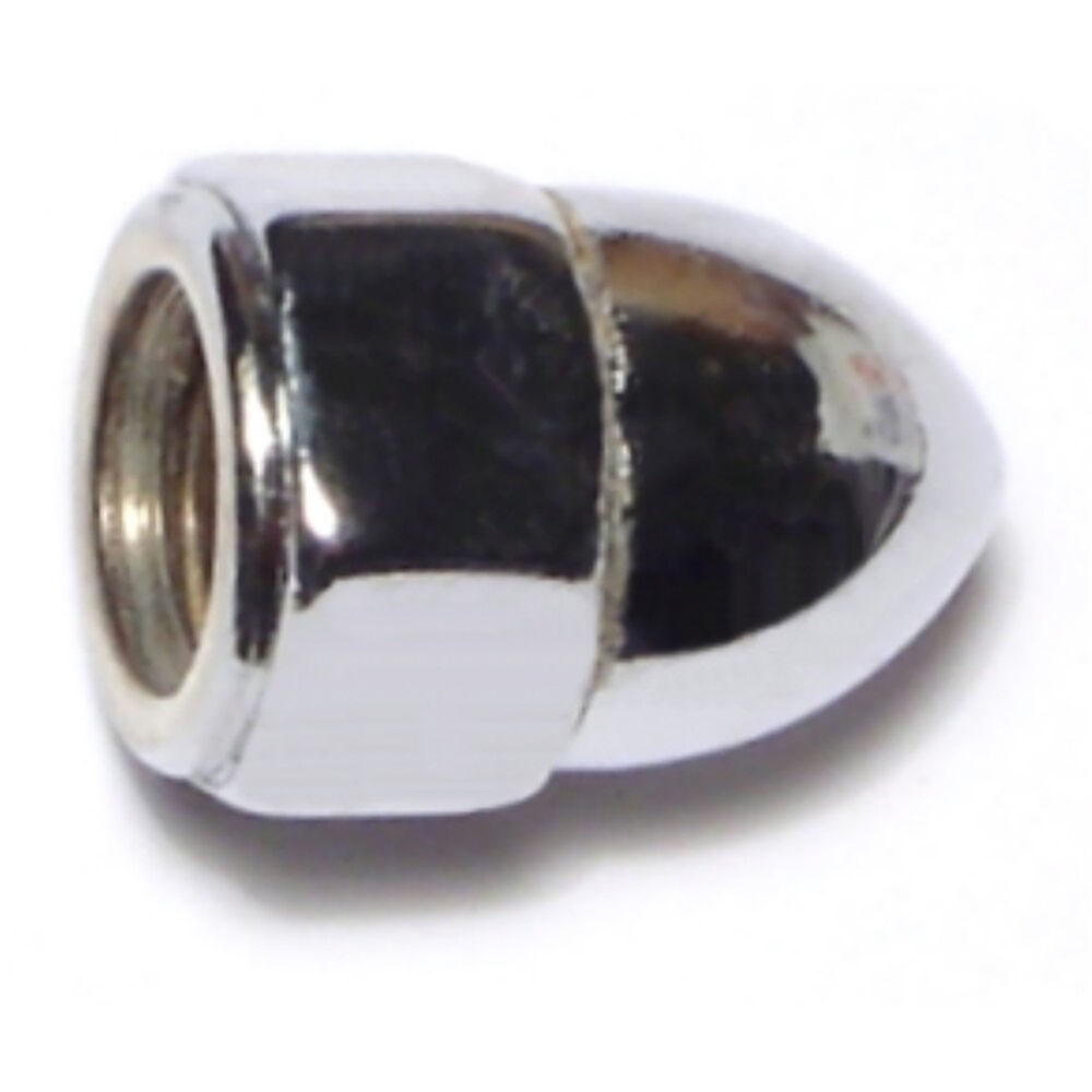 image of Acorn Cap Nuts, 3/8-16, Chrome, 1-Piece