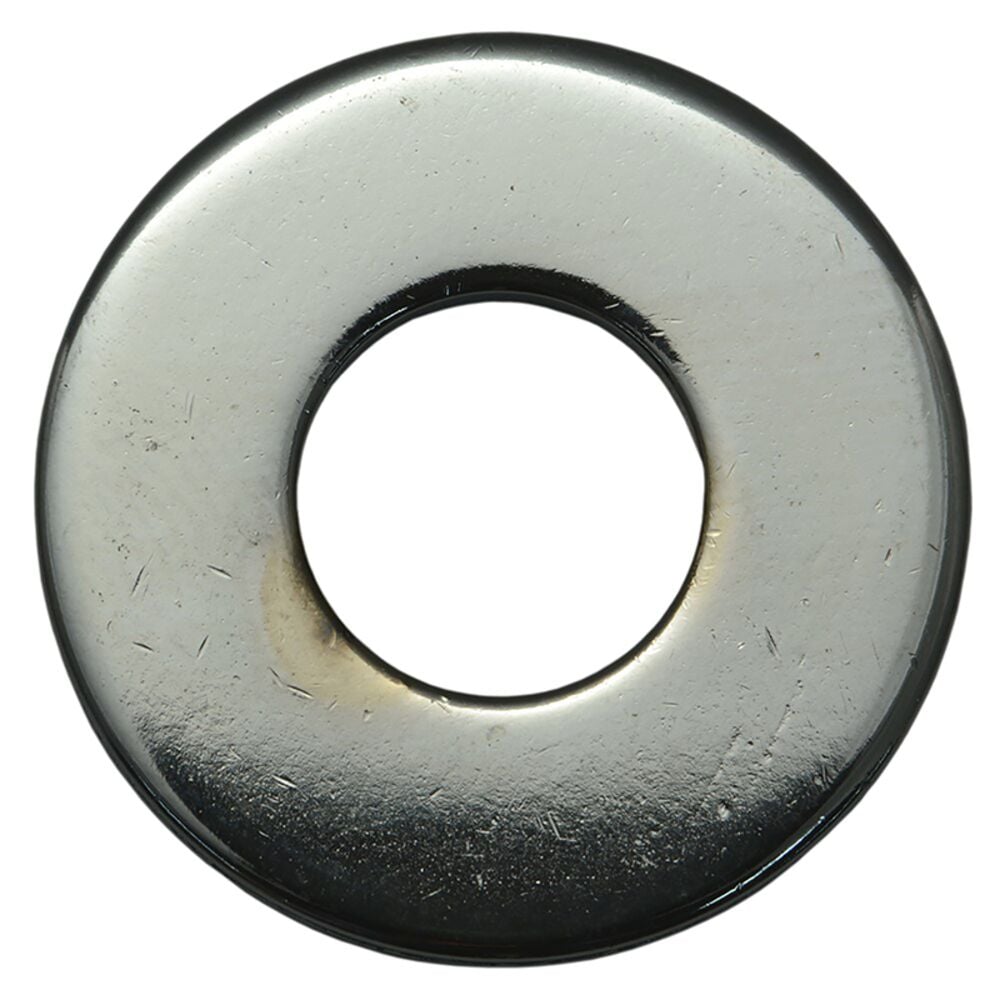 image of USS Flat Washers, 5/16, Chrome, 1-Piece