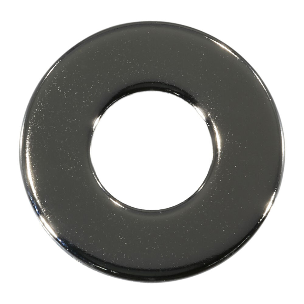 image of SAE Flat Washers, 1/4, Chrome, 1-Piece