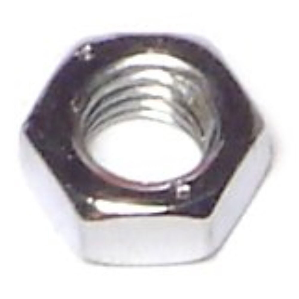 image of Metric Hex Nuts - Coarse, 5mm-0.80, Chrome, 1-Piece