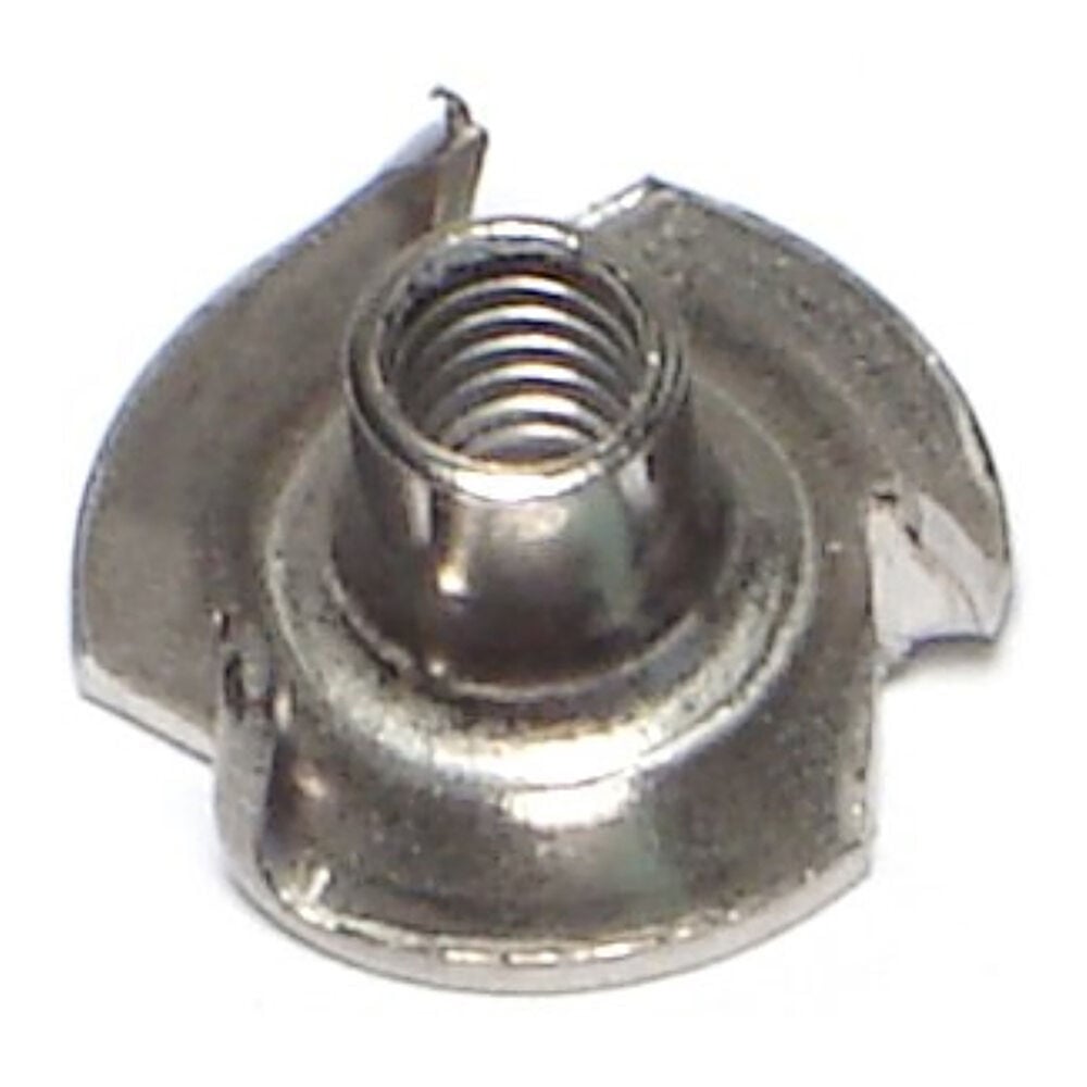 image of Prong Tee Nuts, 8-32 x 1/4, Stainless, 1-Piece