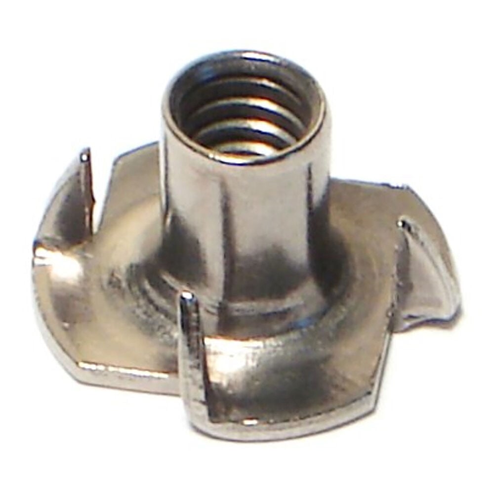 image of Prong Tee Nuts, 1/4 x 7/16-M, Stainless, 1-Piece