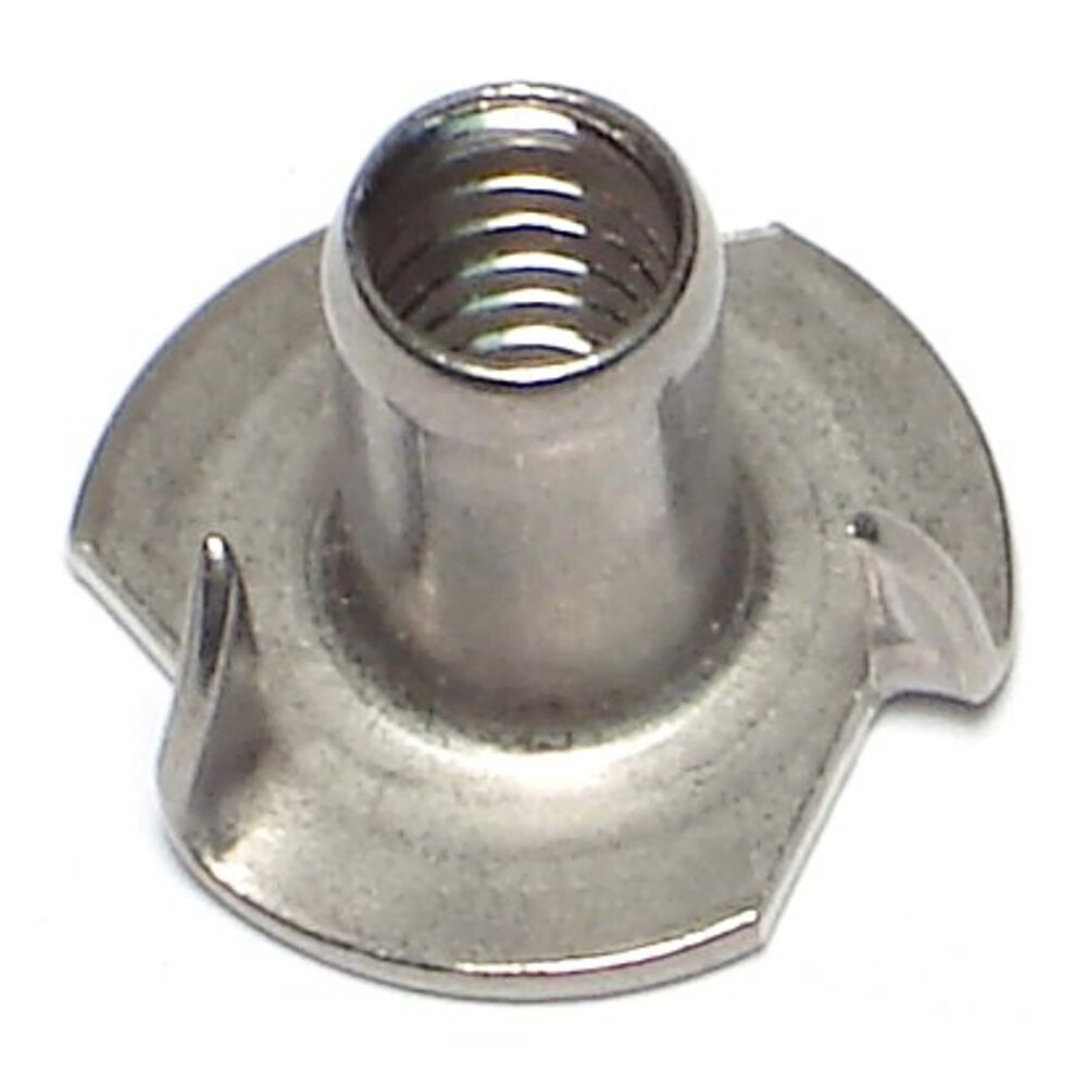 image of Prong Tee Nuts, 1/4 x 9/16-L, Stainless, 1-Piece