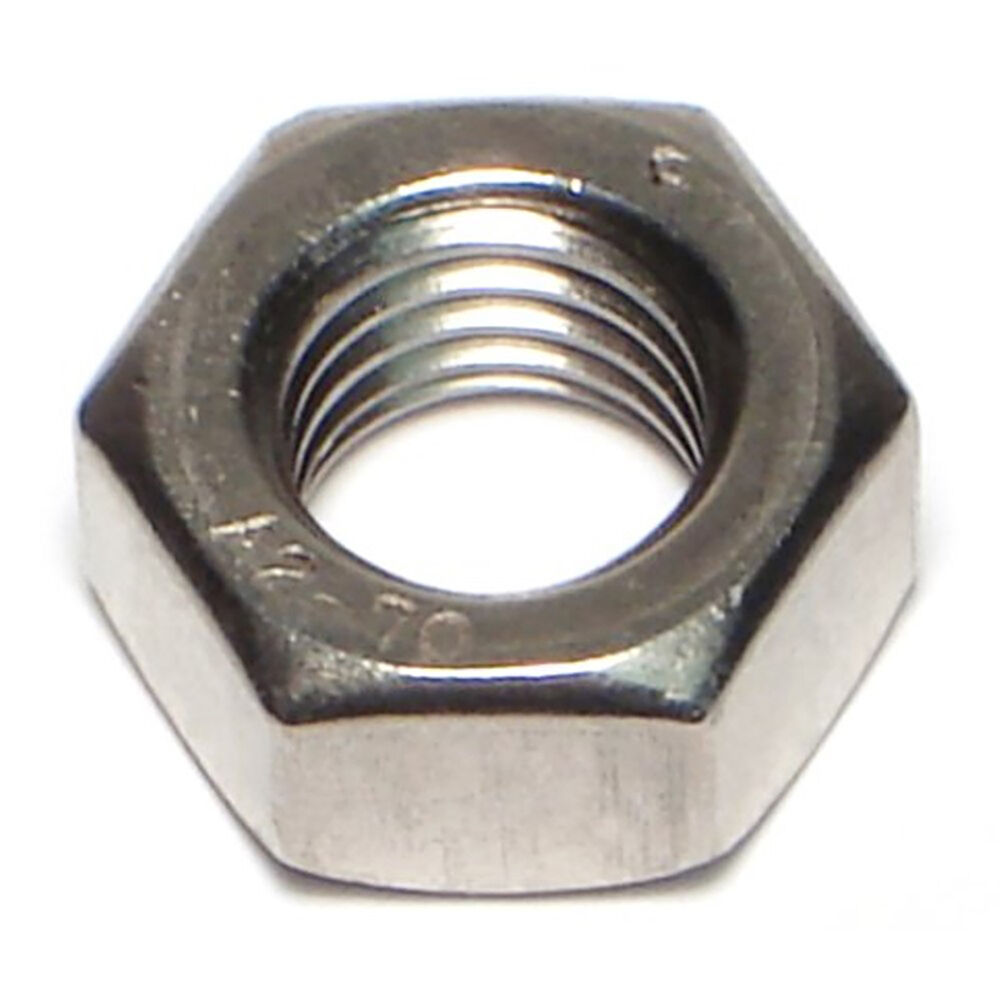 image of Hex Nuts, 12mm-1.75, Stainless, 1-Piece