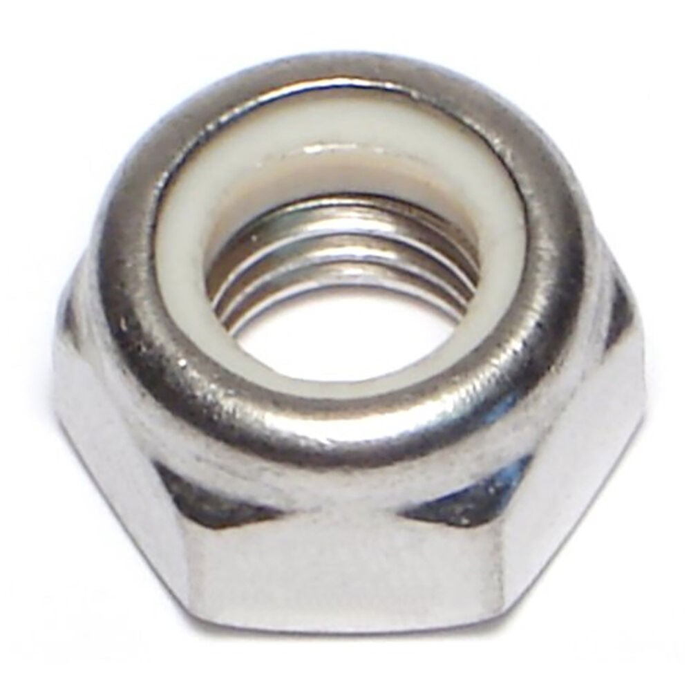 image of Nylon Insert Lock Nuts, 12mm-1.75, Stainless, 1-Piece