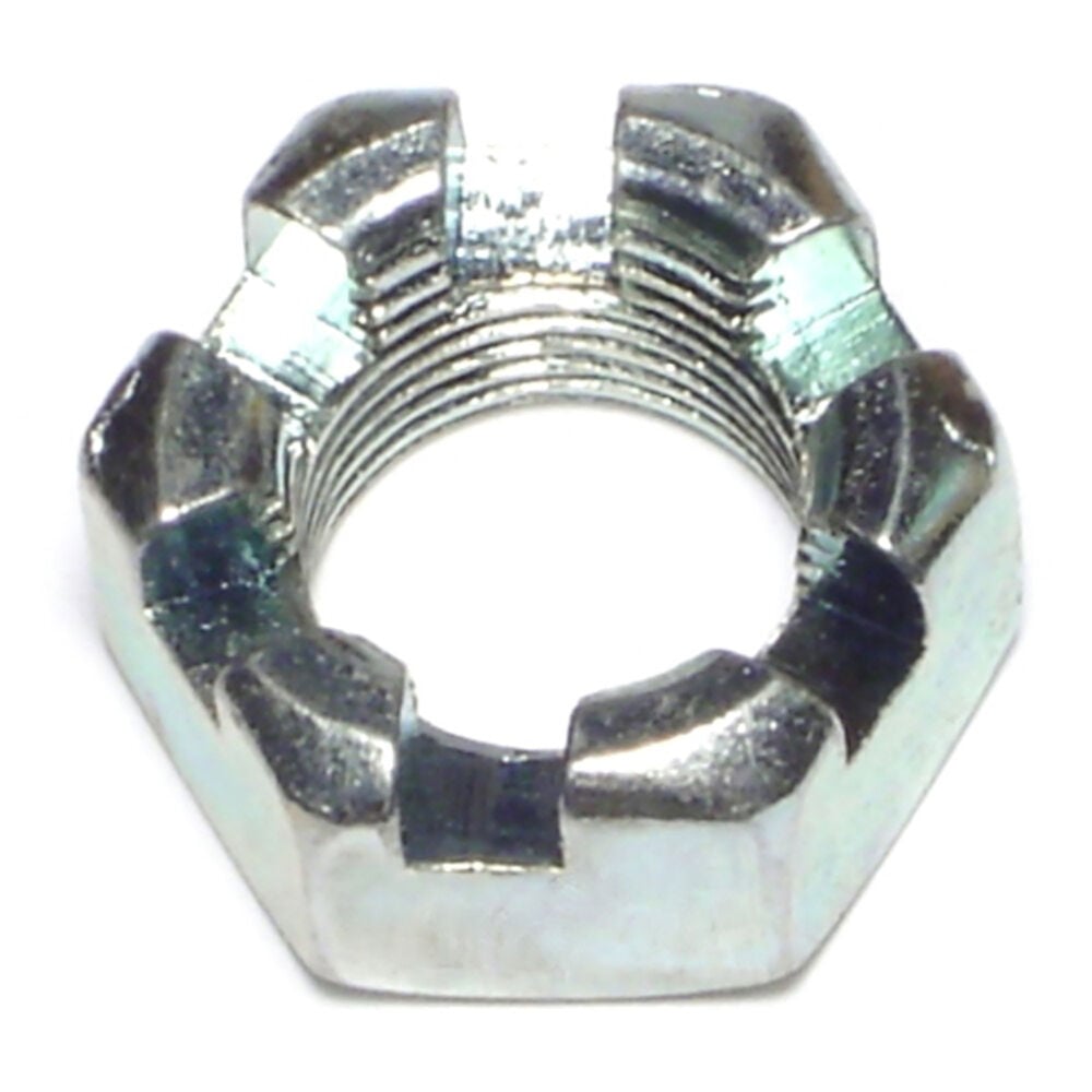 image of 9/16-12 Coarse Slotted Hex Nuts - 87612