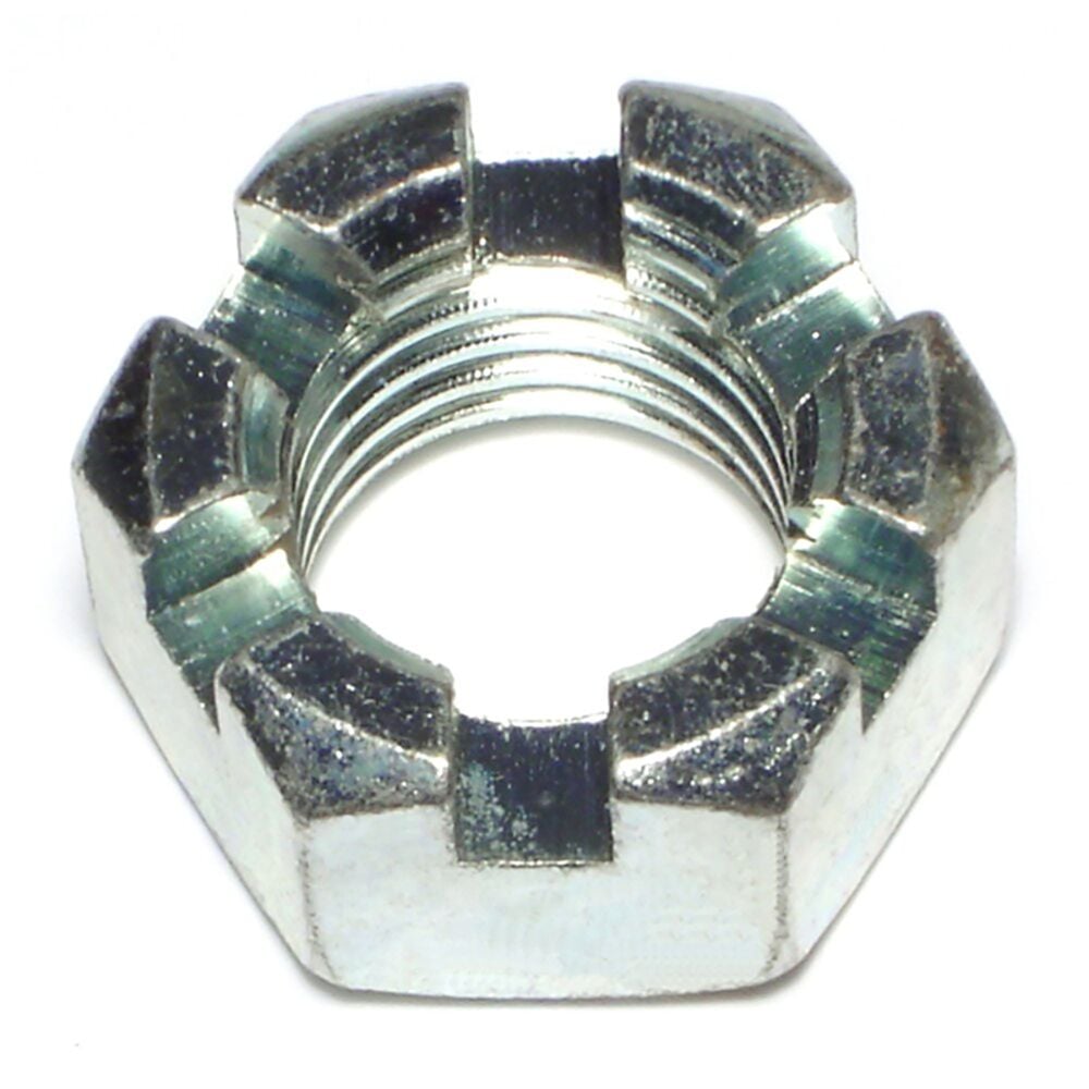 image of 1-8 Coarse Slotted Hex Nuts - 87616