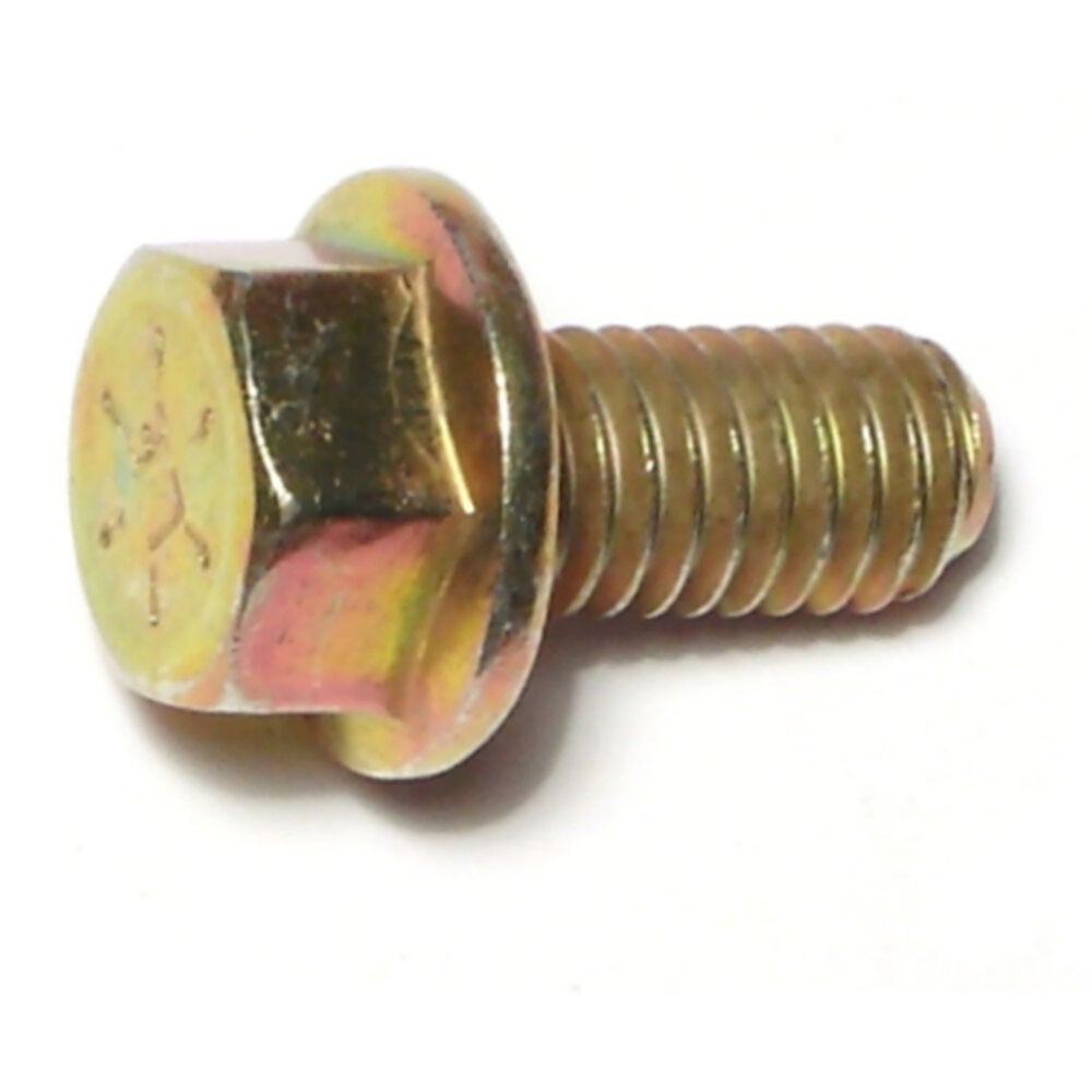 image of Flange Bolts - Grade 8, 3/8-16 x 3/4, Yellow Zinc, 1-Piece