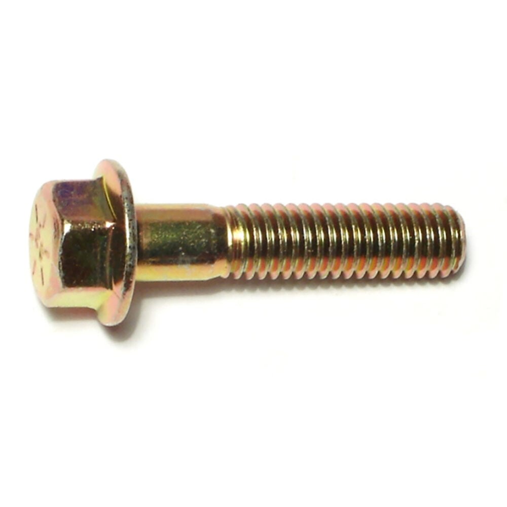 image of Flange Bolts - Grade 8, 3/8-16 x 1-3/4, Yellow Zinc, 1-Piece