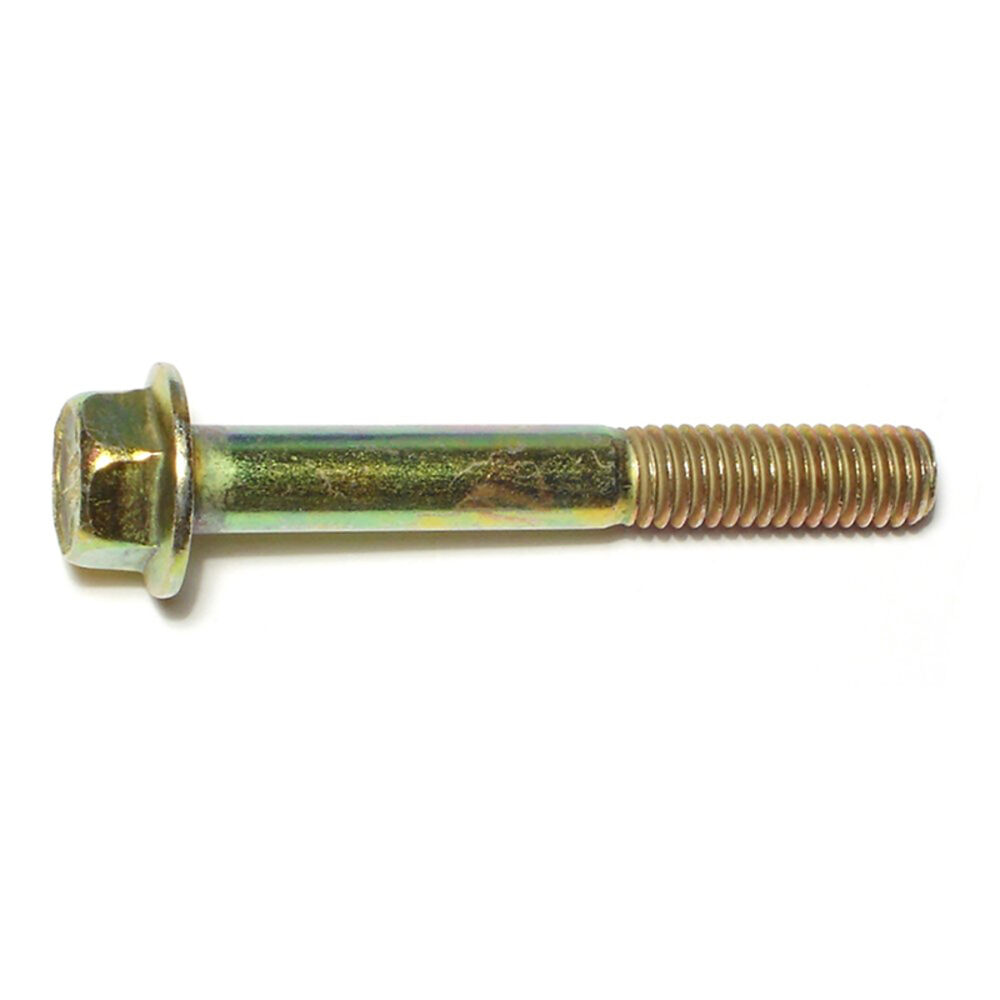 image of Flange Bolts - Grade 8, 3/8-16 x 2-3/4, Yellow Zinc, 1-Piece