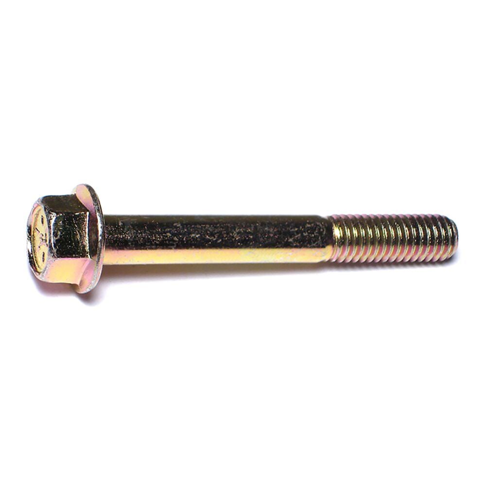 image of Flange Bolts - Grade 8, 3/8-16 x 3, Yellow Zinc, 1-Piece