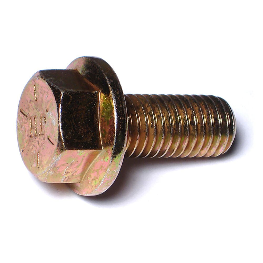 image of Flange Bolts - Grade 8, 5/8-11 x 1-1/2, Yellow Zinc, 1-Piece