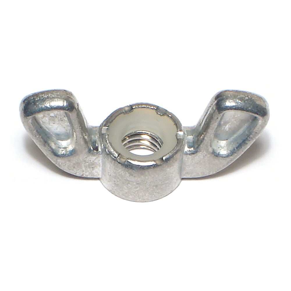 image of 5/16-Inch-18 Zinc Nylon Insert Wing Nut - 1 Count