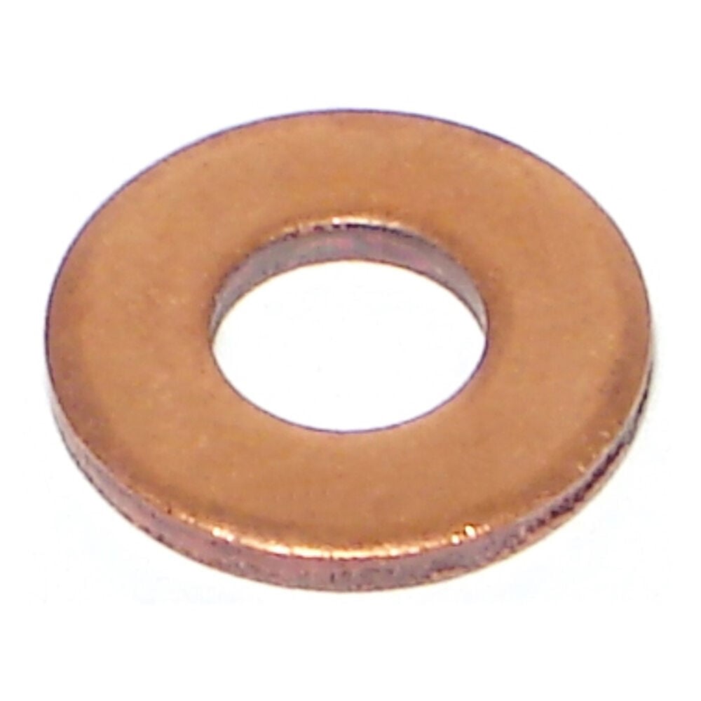 image of SAE Flat Washers, 1/4, Copper, 4-Piece