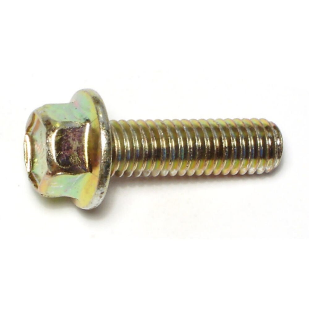 image of Flange Bolts - Grade 8, 7/16-14 x 1-1/2, Yellow Zinc, 1-Piece