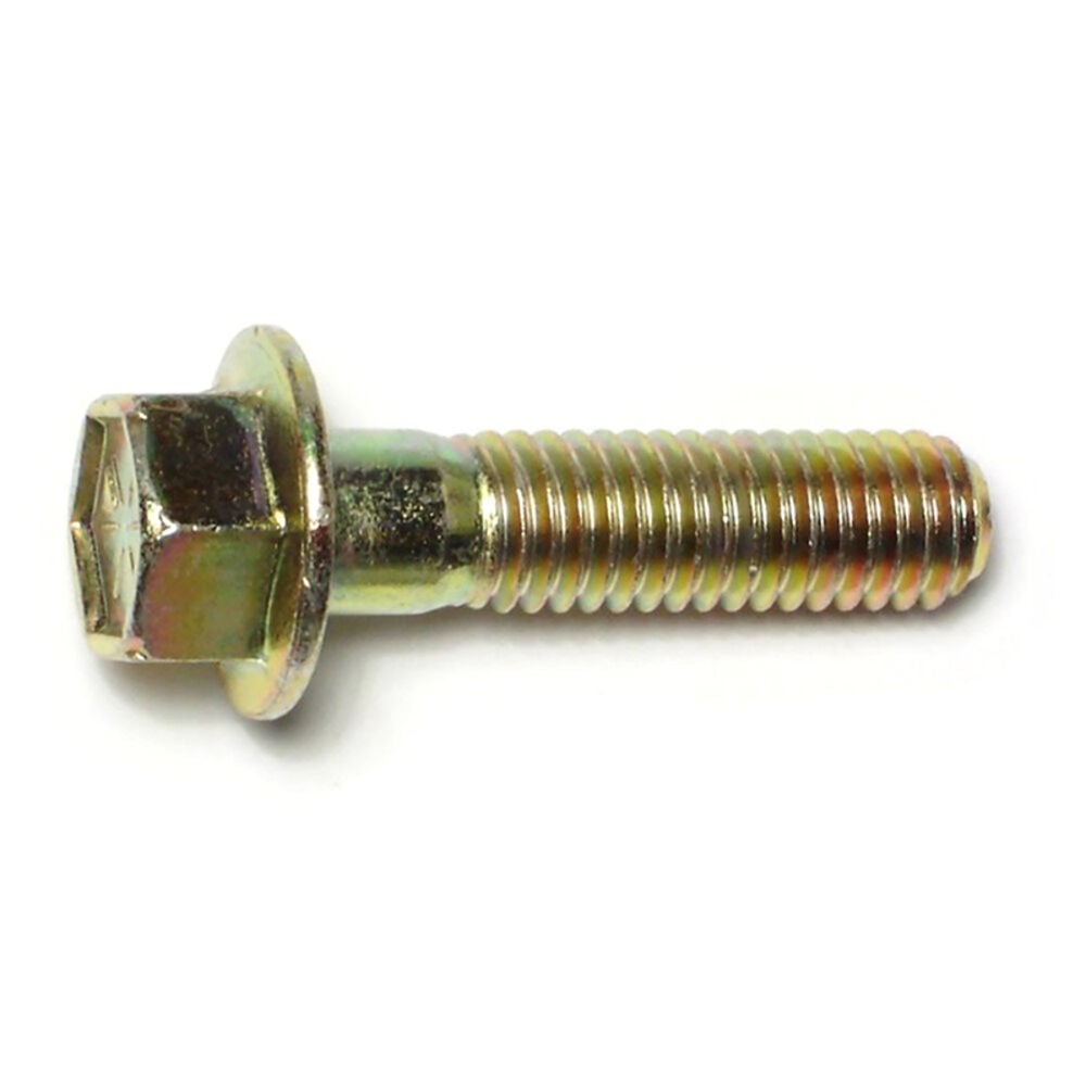 image of Flange Bolts - Grade 8, 7/16-14 x 1-3/4, Yellow Zinc, 1-Piece