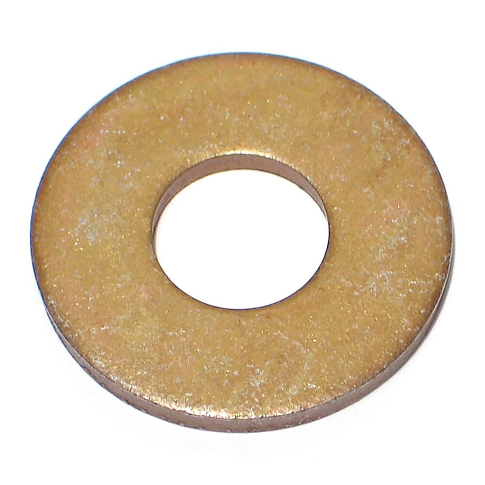 image of Thick Washer Grade 8, 9/16 x .134, Yellow Zinc, 1-Piece