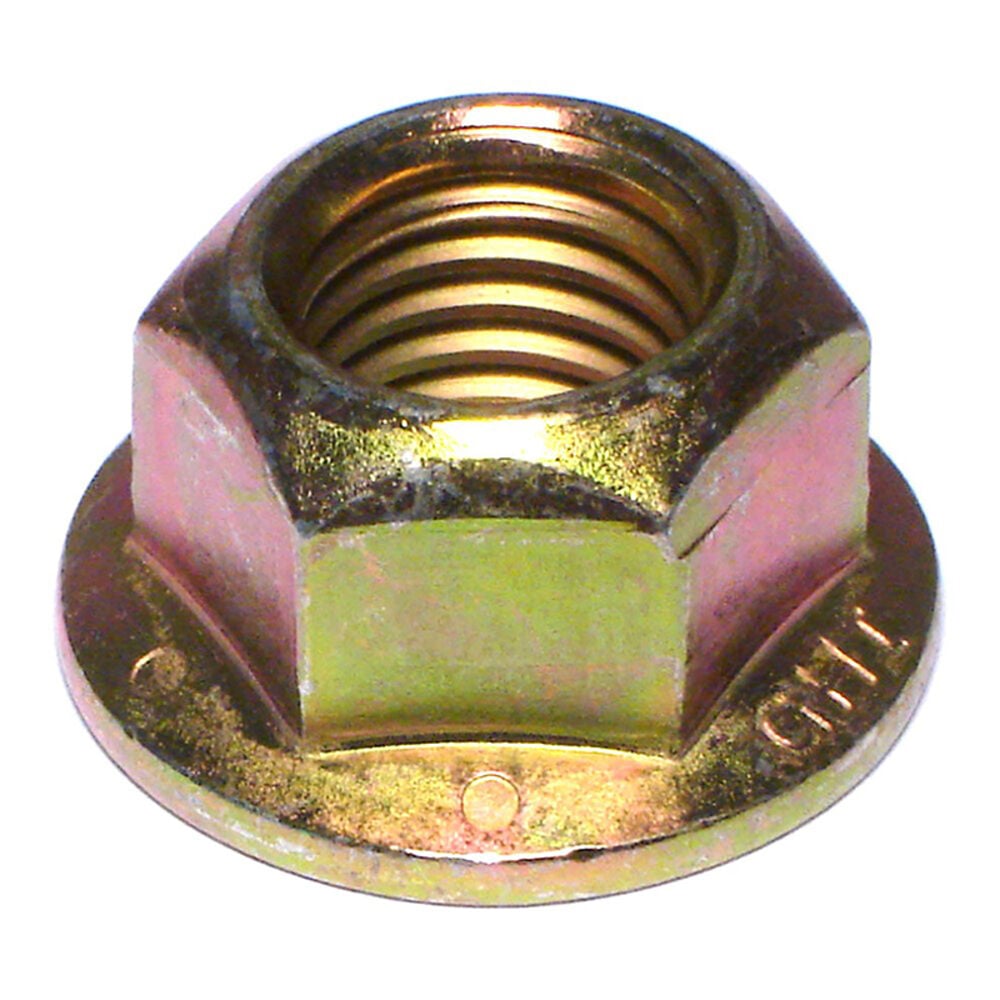 image of Grade 8 Hex Flange Lock Nuts, 3/4-10, Zinc, 1-Piece