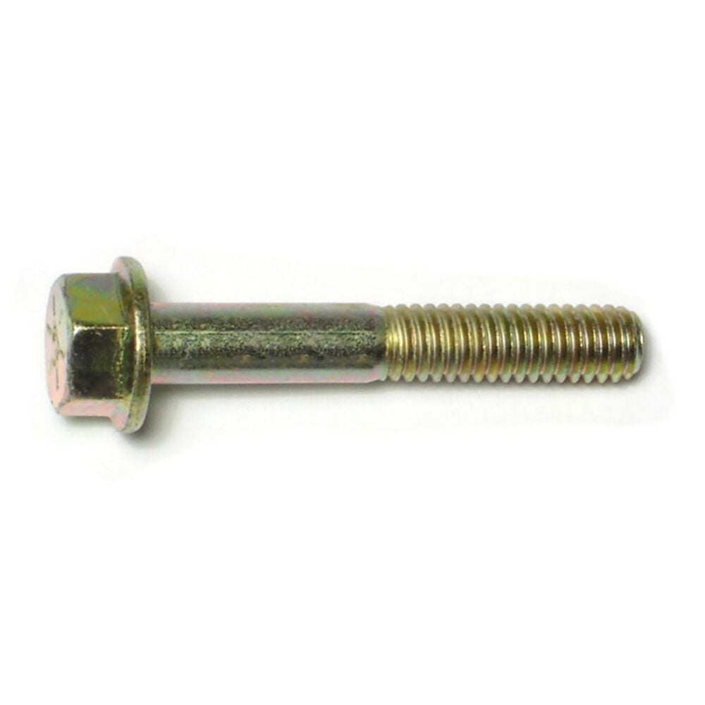 image of Flange Bolts - Grade 8, 5/16-18 x 2, Yellow Zinc, 1-Piece