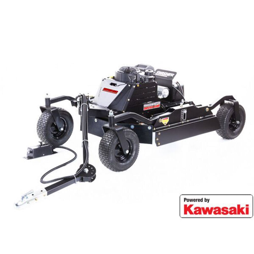 image of 44" 14.5 HP 12V Kawasaki 4 Wheeled Commercial Pro Brush King Rough Cut Mower