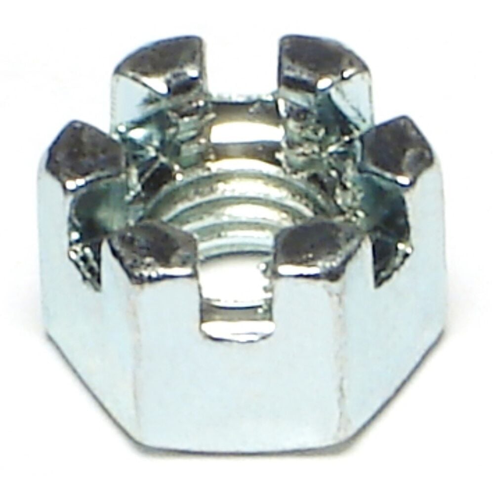 image of 8mm-1.25 Zinc Class 8 Coarse Thread Castle Nut - 1 Count