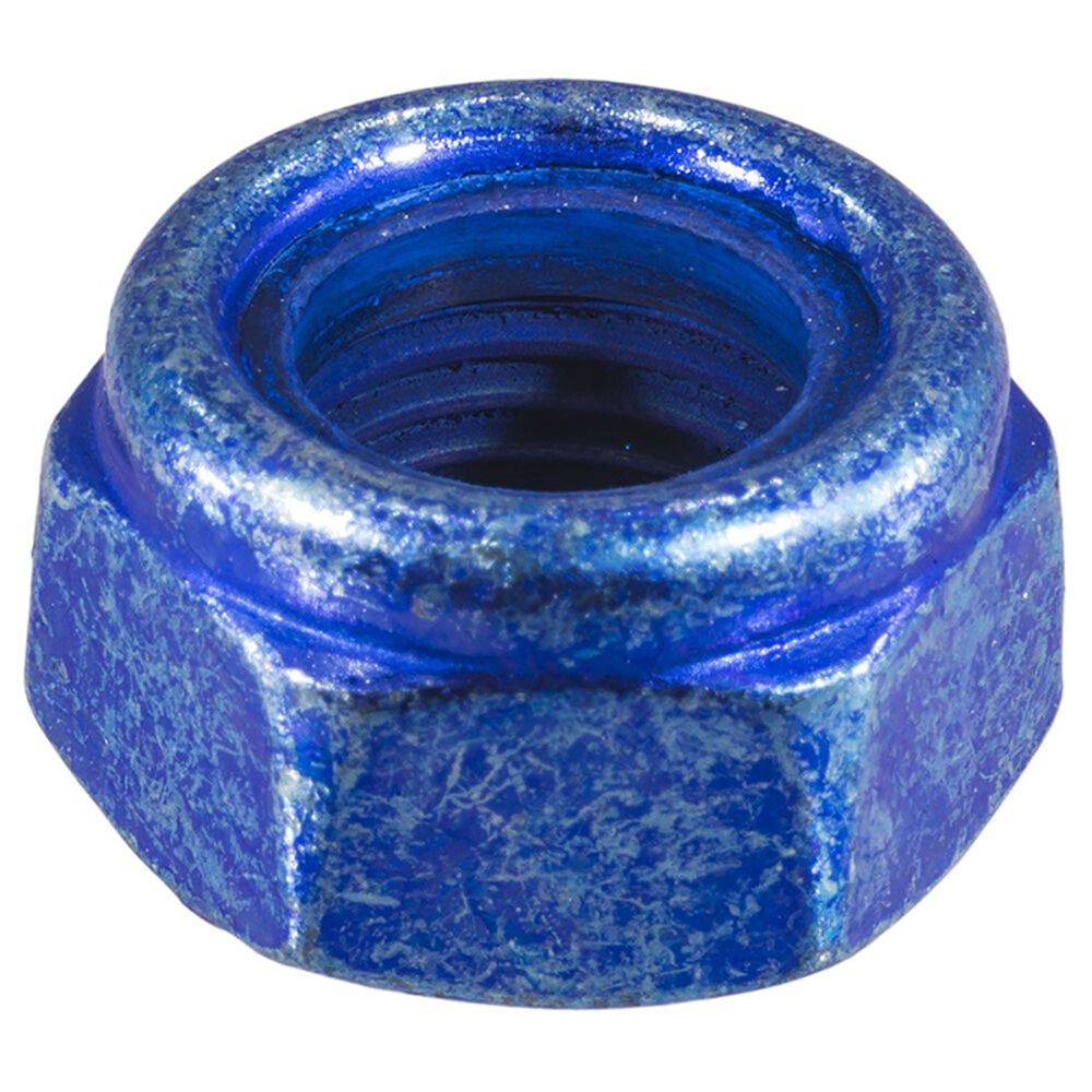 image of Nylon Insert Lock Nuts, 12mm-1.25, Zinc, 1-Piece