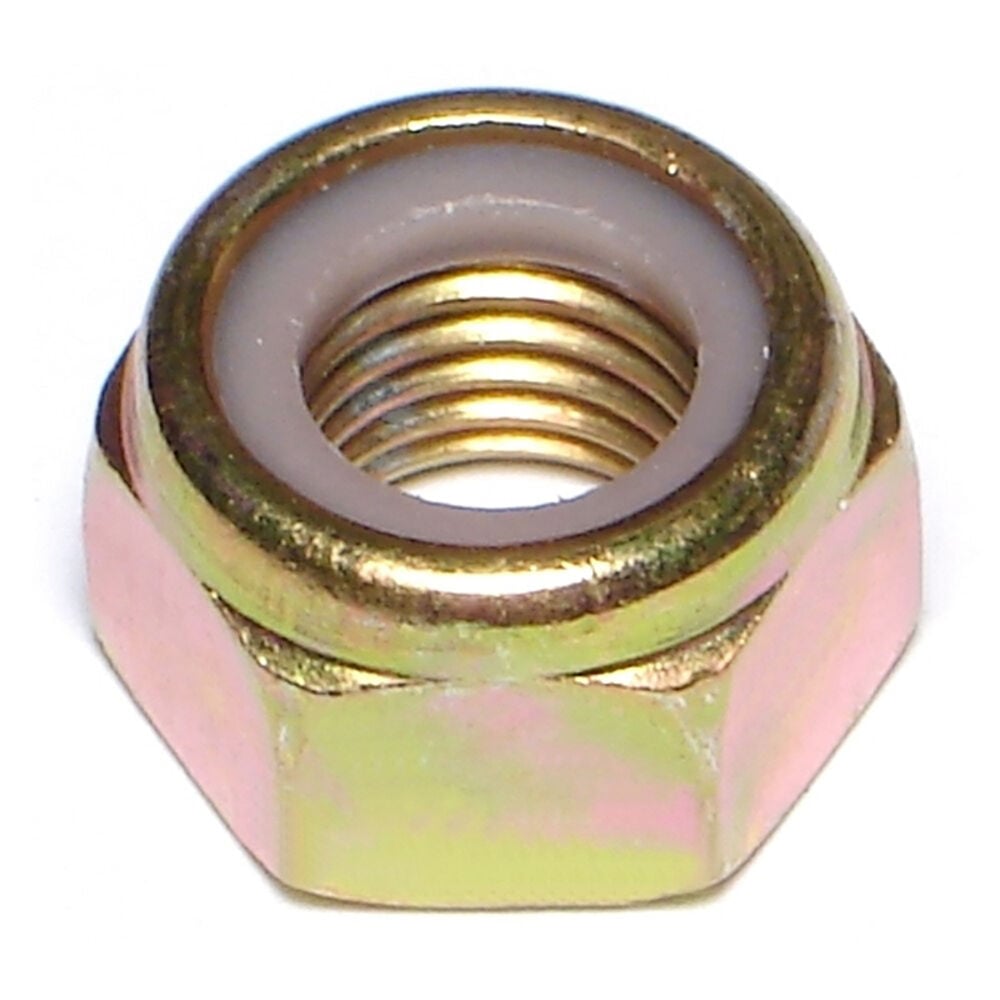 image of Nylon Insert Lock Nuts, 12mm-1.50, Zinc, 1-Piece
