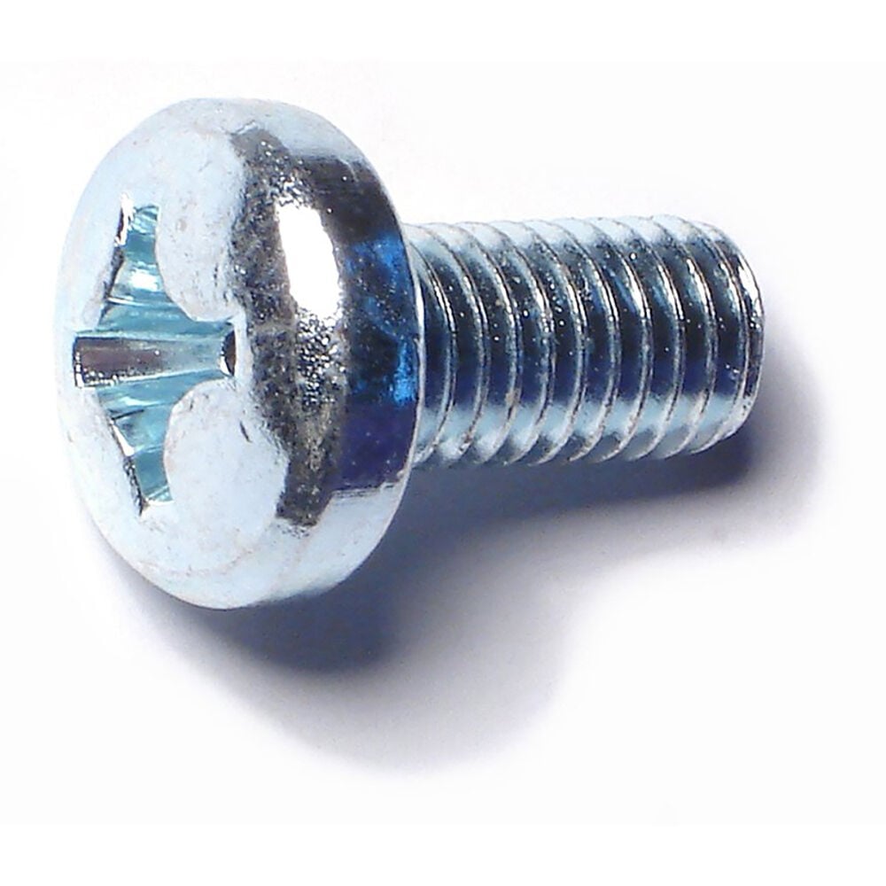 image of 8mm-1.25 x 16mm Phillips Drive Zinc Pan Head Machine Screw - 2 Count