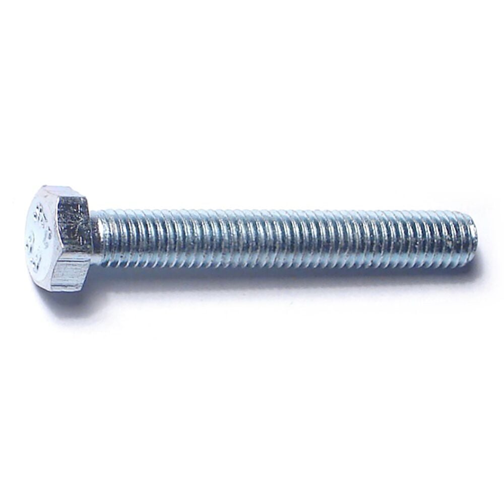 image of Metric Full Thread Bolt, 5mm-0.80 x 35mm, Zinc, 2-Piece