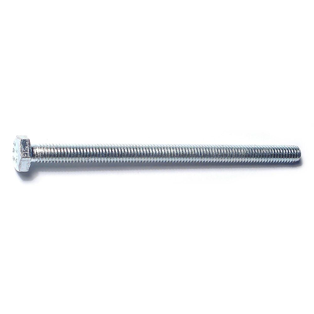 image of Metric Full Thread Bolt, 6mm-1.00 x 90mm, Zinc, 1-Piece