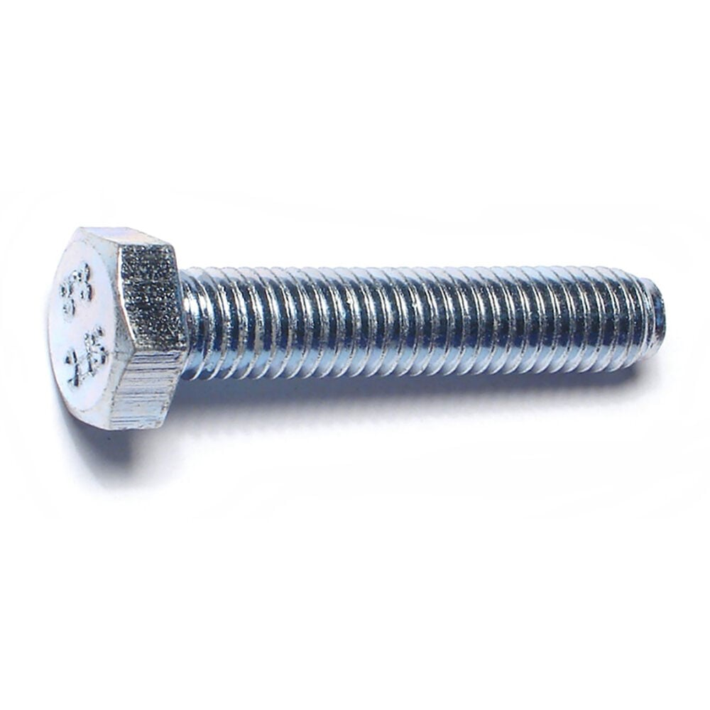 image of Metric Full Thread Bolt, 8mm-1.25 x 40mm, Zinc, 1-Piece