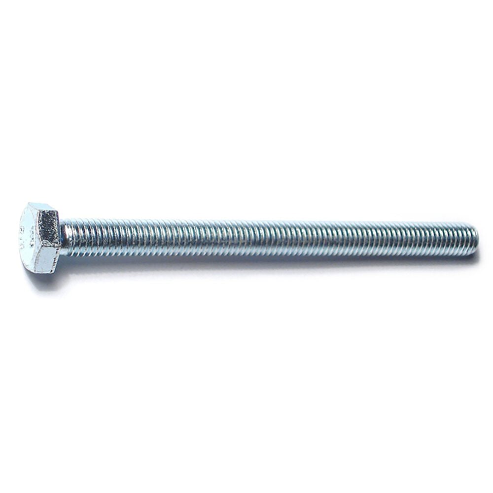 image of Metric Full Thread Bolt, 8mm-1.25 x 100mm, Zinc, 1-Piece