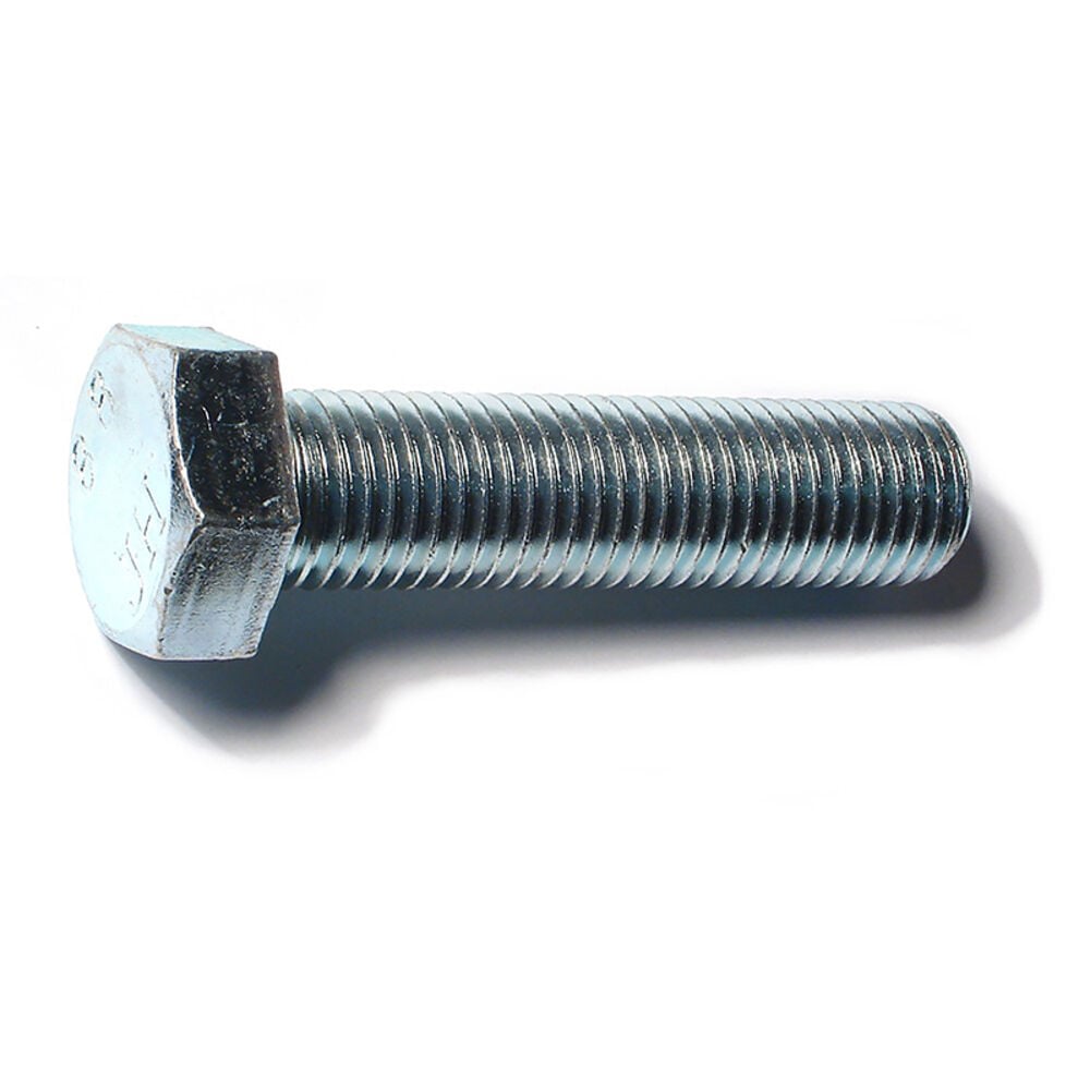 image of Metric Full Thread Bolt, 20mm-2.50 x 80mm, Zinc, 1-Piece