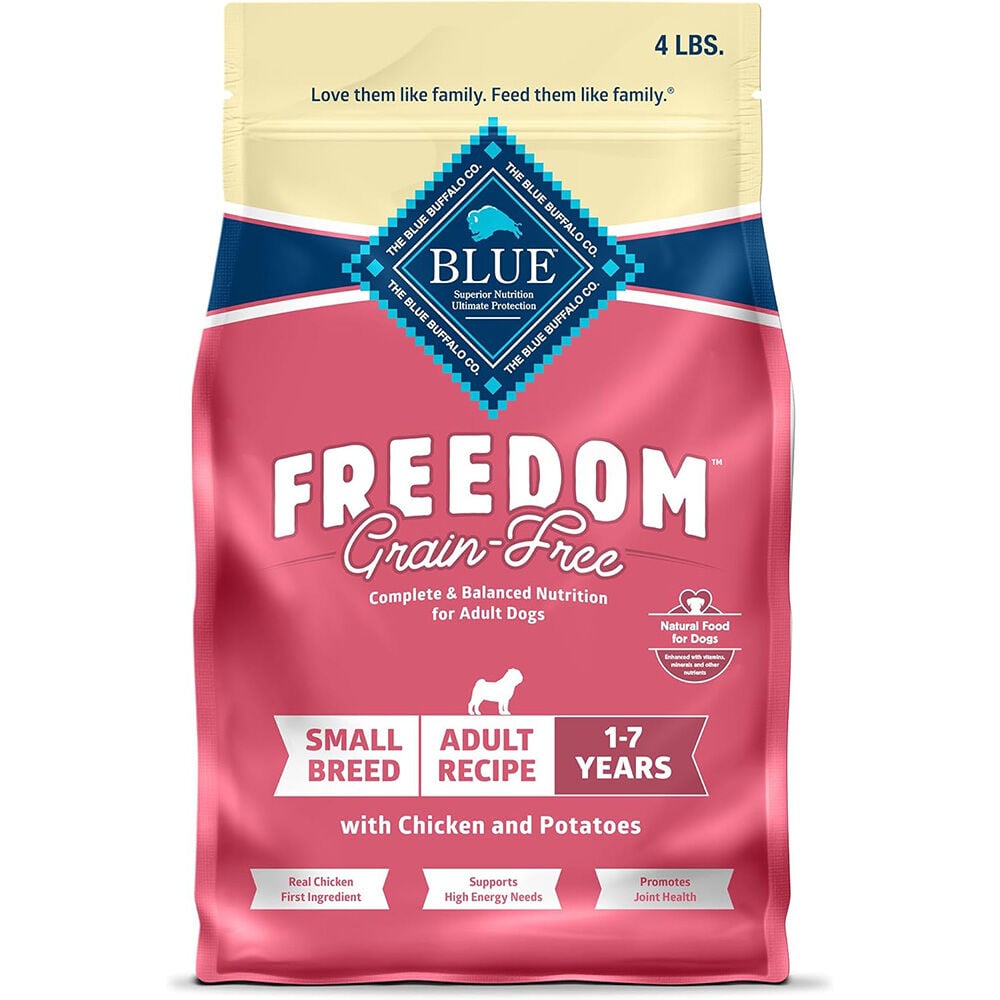 image of BLUE Freedom Small Breed Adult Chicken Recipe, 4.5 lbs