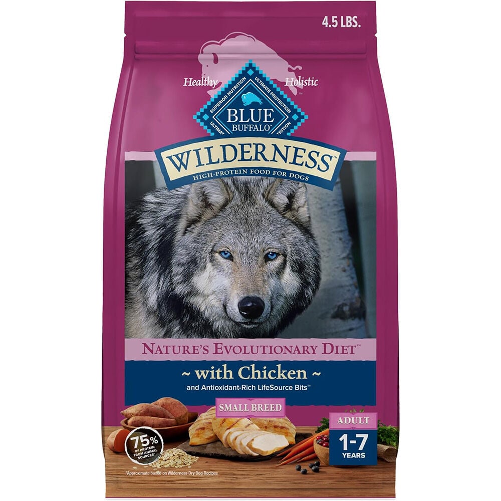 image of BLUE Wilderness Small Breed Chicken Recipe, 4.5 lbs