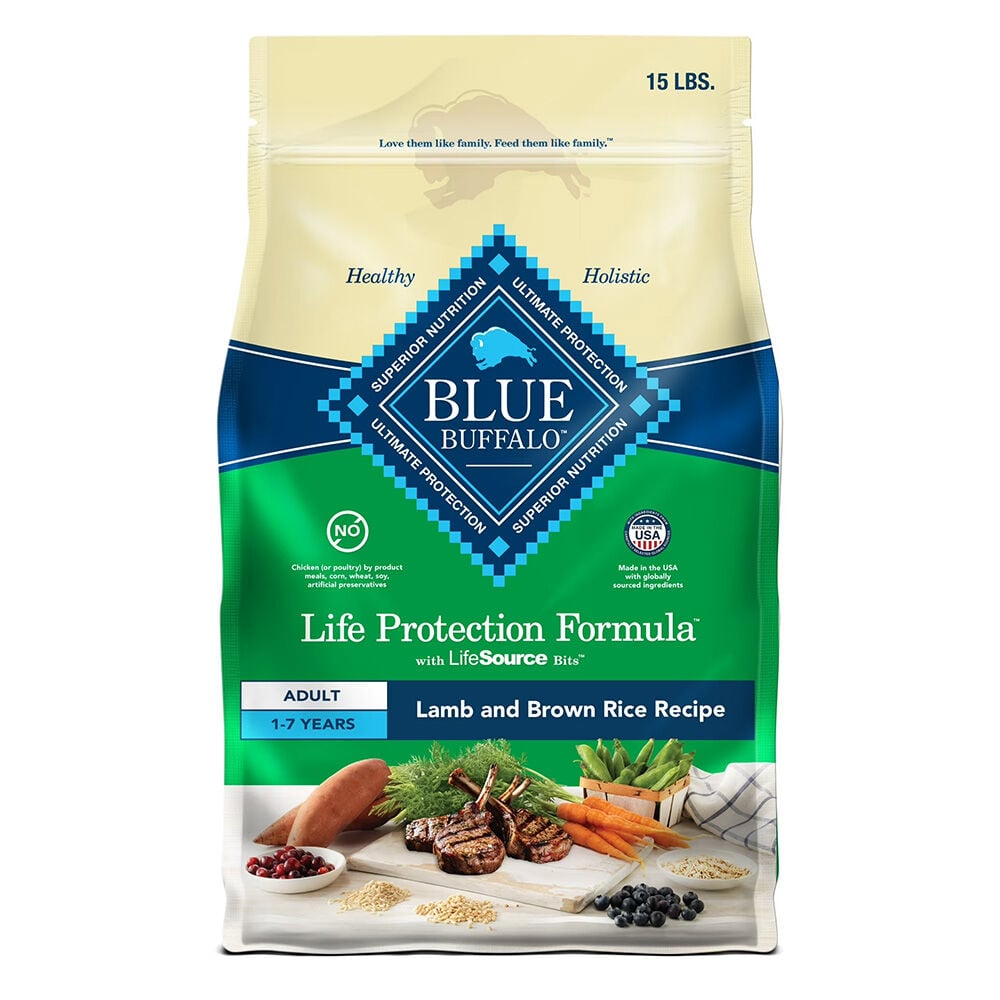 image of BLUE Life Protection Formula Lamb and Brown Rice Dry Dog Food