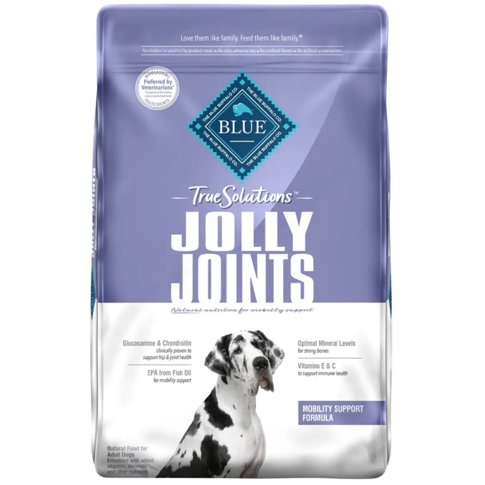 image of BLUE True Solutions Jolly Joints Natural Mobility Support Chicken Recipe Adult Dry Dog Food