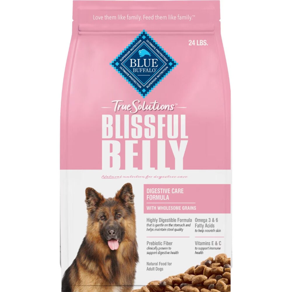image of BLUE True Solutions Blissful Belly Adult Dog Food, 24 lbs.