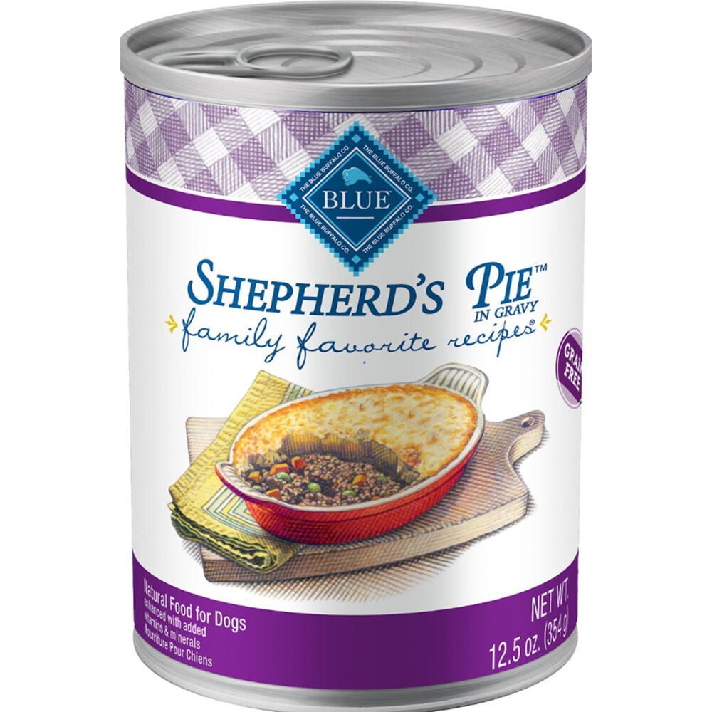 image of BLUE Family Favorites Dog Wet Food Shepherds Pie, 12.5 oz